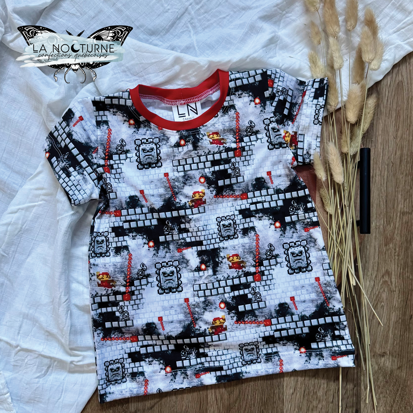 PRÊT À PARTIR - Chandail à manches courtes Château lugubre 4T