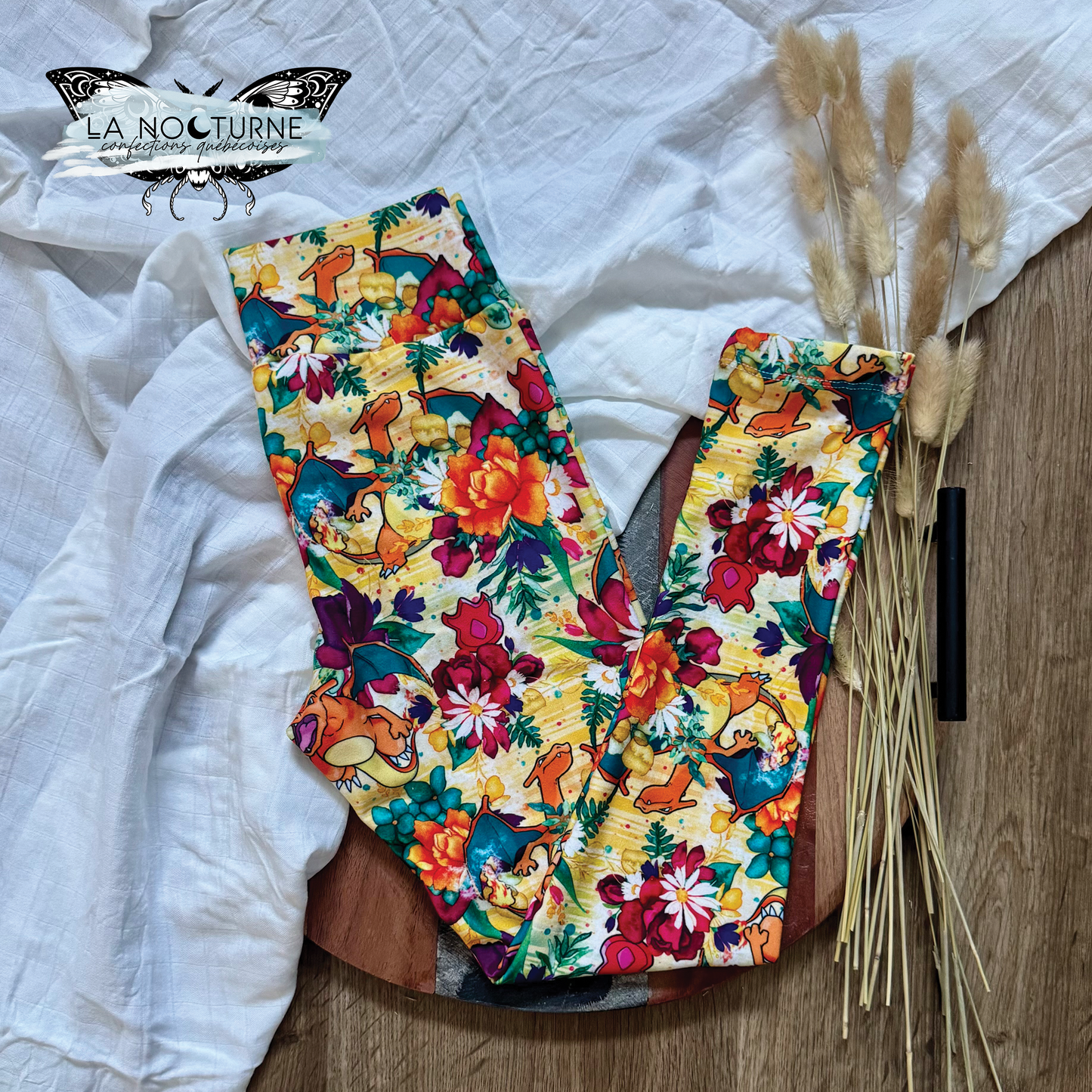 PRÊT À PARTIR - Legging Fleurs de feu 8T