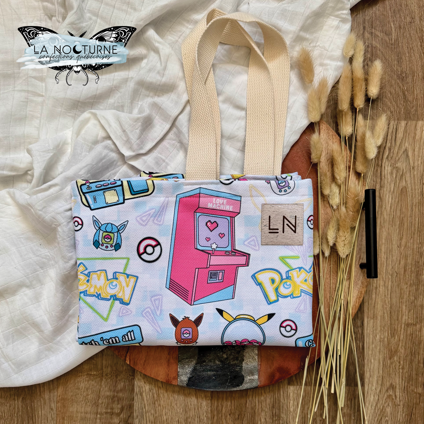 PRÊT À PARTIR - Sac de plage Poké rétro