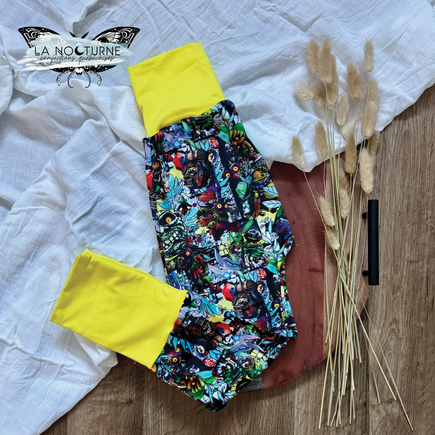 PRÊT À PARTIR - Pantalon évolutif en squish Masque coloré 3-6T (sans poches)