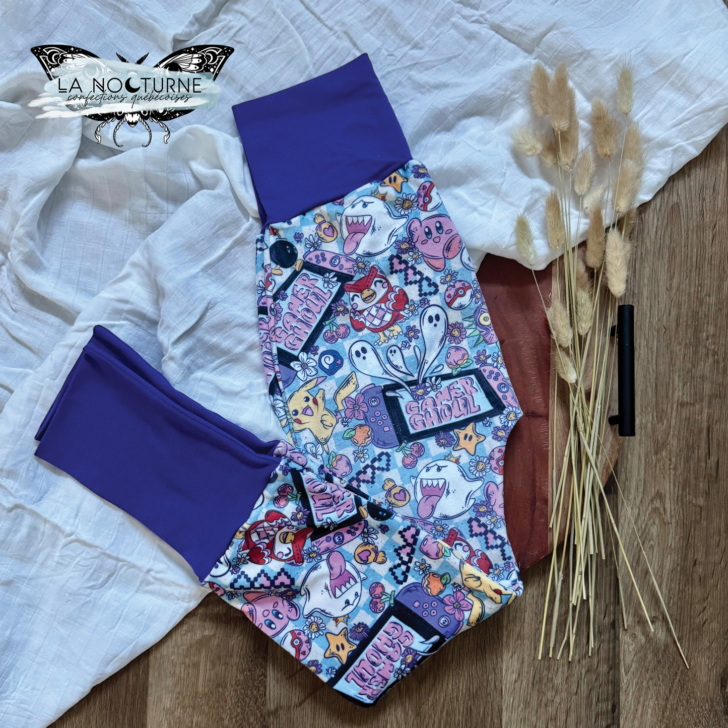PRÊT À PARTIR - Pantalon évolutif en squish Gamer ghoul 6-9T (sans poches)