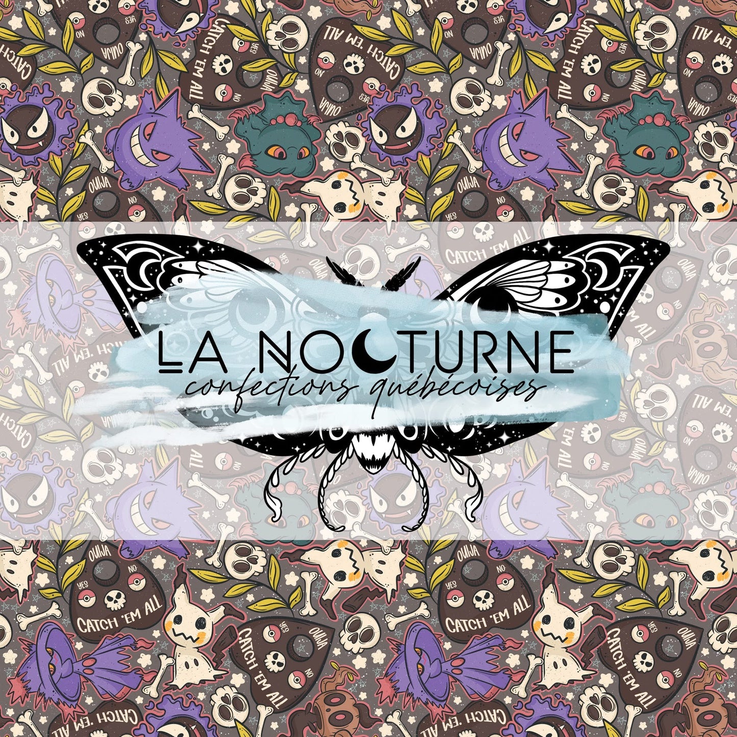 PRÊTE À PARTIR - Couverture ''Doudouce'' simple épaisseur Ouija mythique (moyenne)